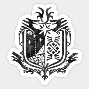 Monster Hunter World - Logo (Chrome Design) Sticker